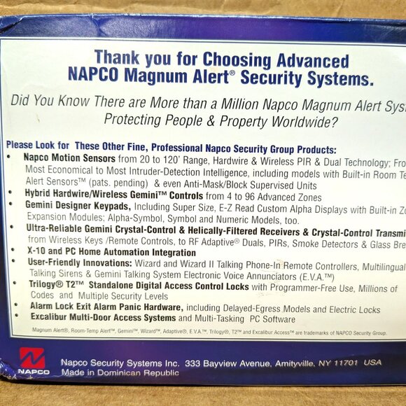 NAPCO RP1054E MAGNUM ALERT DESIGNER KEYPAD - Picture 7 of 7